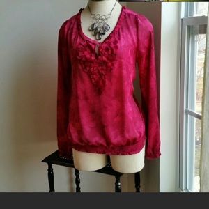WHBM Beautiful Long Sleeve Blouse